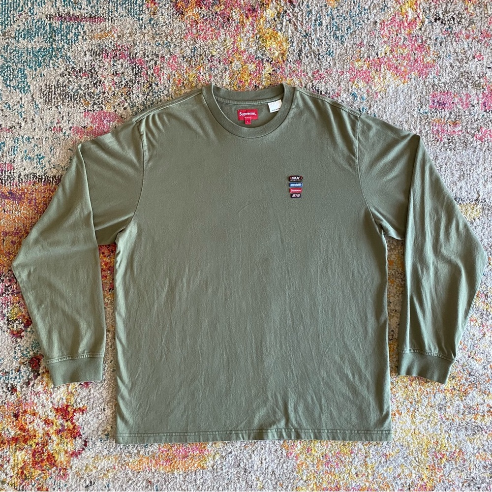 SUPREME Precision, Size Large, Olive, Long Sleeve Top